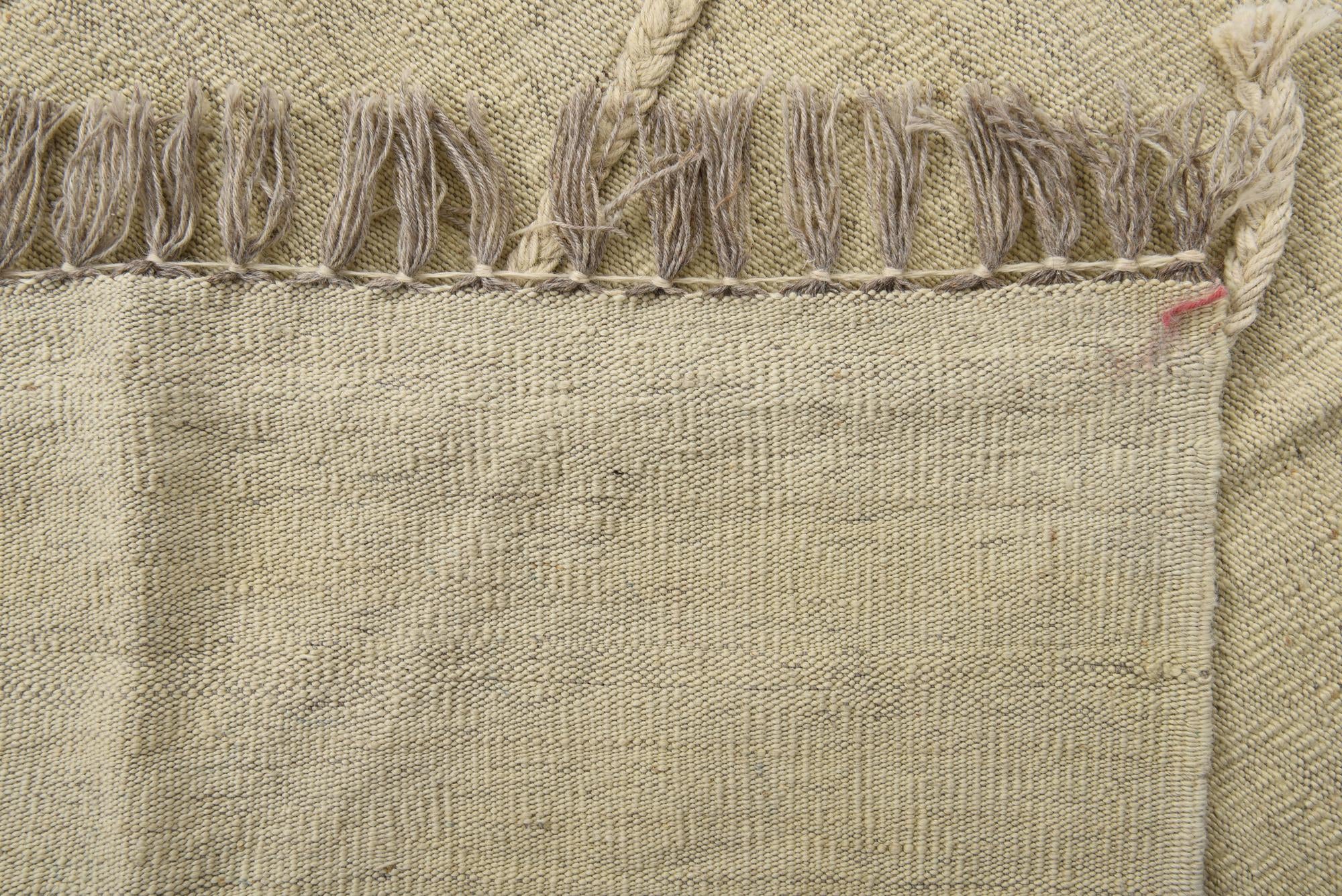 5' x 6' 5 Hand Woven Kilim Modern Wool Rug
