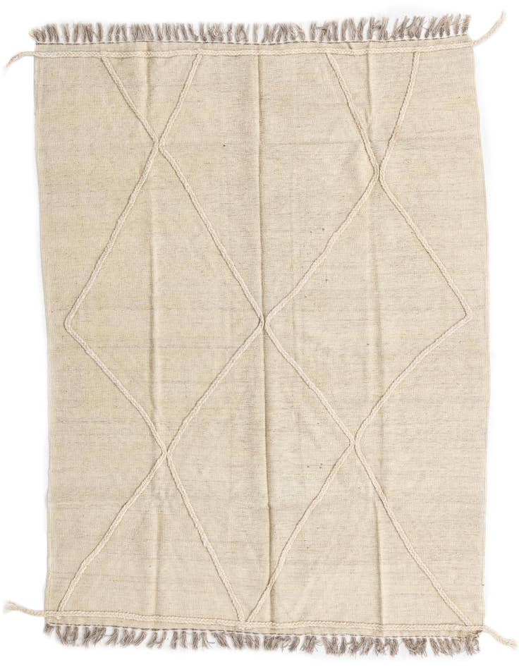 Detail image of 5' x 6' 5 Hand Woven Kilim Modern Wool Rug