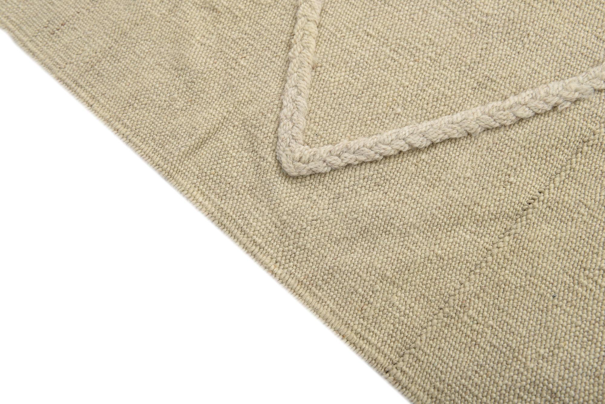 4' 7 x 6' 4 Hand Woven Kilim Modern Wool Rug
