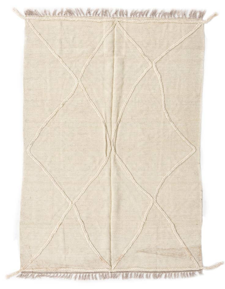 Detail image of 3' 10 x 6' Hand Woven Kilim Modern Wool Rug
