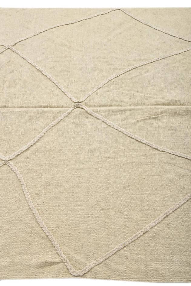 Detail image of 5' x 6' 5 Hand Woven Kilim Modern Wool Rug