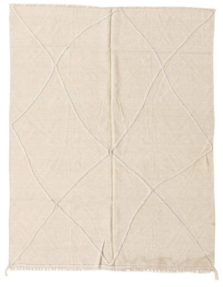Detail image of 5' x 6' 5 Hand Woven Kilim Modern Wool Rug