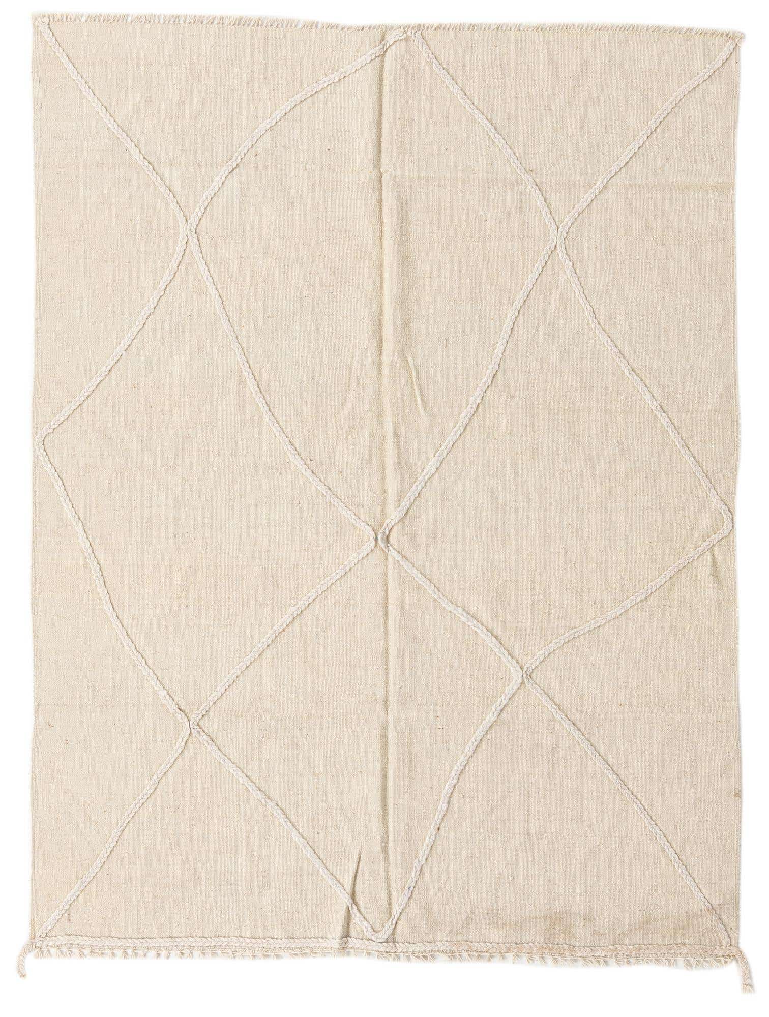 5' x 6' 5 Hand Woven Kilim Modern Wool Rug