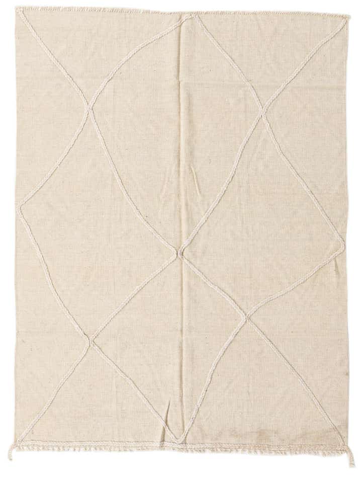 5' x 6' 5 Hand Woven Kilim Modern Wool Rug