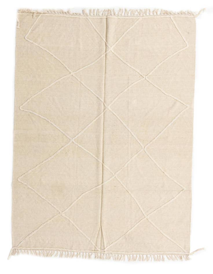 Detail image of 5' 9 x 7' 10 Hand Woven Kilim Modern Wool Rug