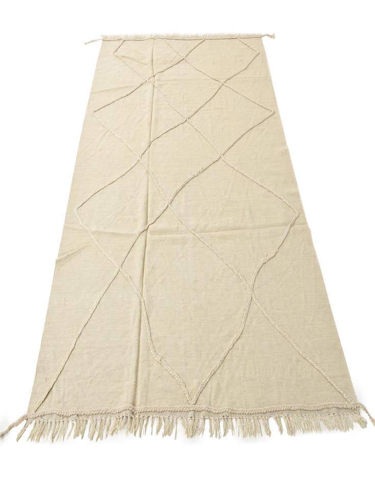 Detail image of 5' 6 x 8'  Hand Woven Kilim Modern Wool Rug