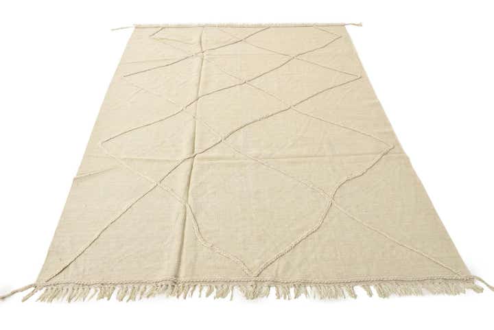 5' 6 x 8' Hand Woven Kilim Modern Wool Rug
