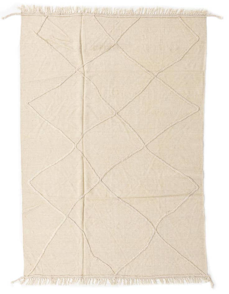 Detail image of 5' 6 x 8' Hand Woven Kilim Modern Wool Rug