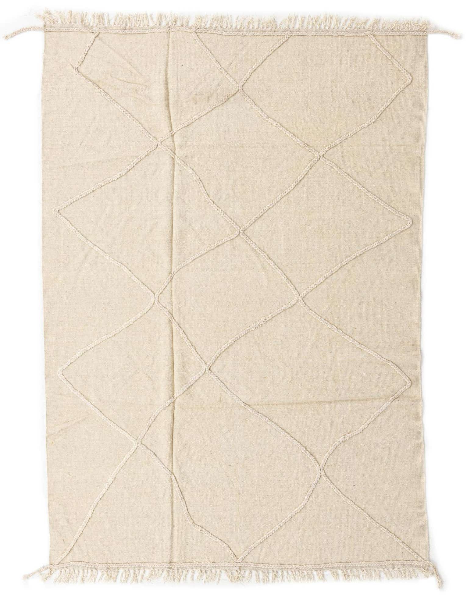 5' 6 x 8' Hand Woven Kilim Modern Wool Rug