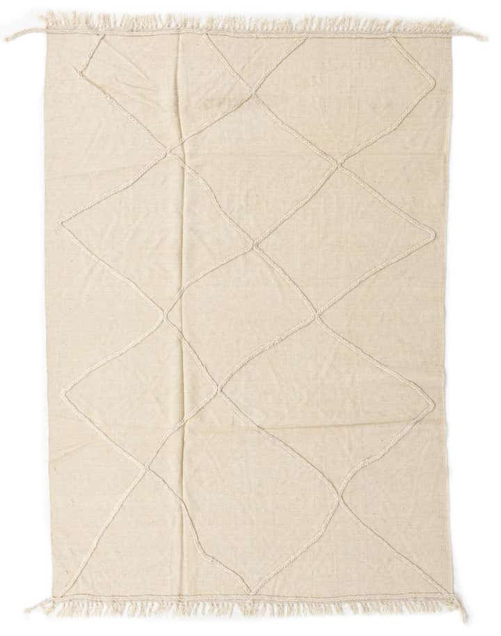 5' 6 x 8' Hand Woven Kilim Modern Wool Rug