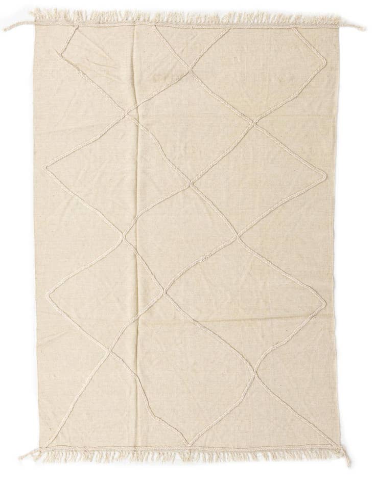Detail image of 5' 6 x 8' Hand Woven Kilim Modern Wool Rug