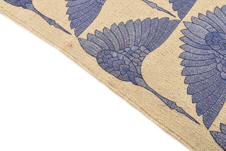 5' 7 x 7' 9 Hand Woven Kilim Modern Wool Rug