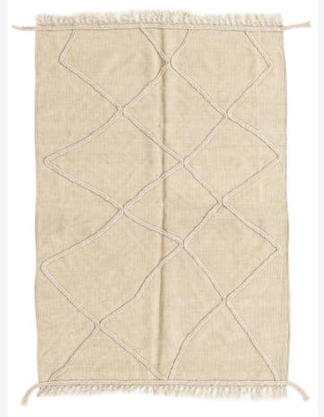 3' 5 x 4' 10 Hand Woven Kilim Modern Wool Rug