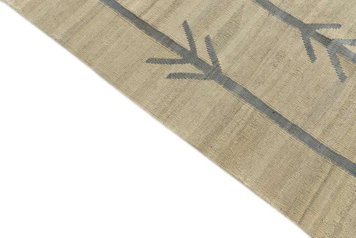 6' 9 x 9' 5 Hand Woven Kilim Modern Wool Rug