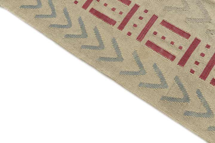 5' 1 x 6' 6 Hand Woven Kilim Modern Wool Rug