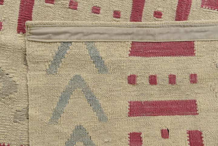 5' 1 x 6' 6 Hand Woven Kilim Modern Wool Rug