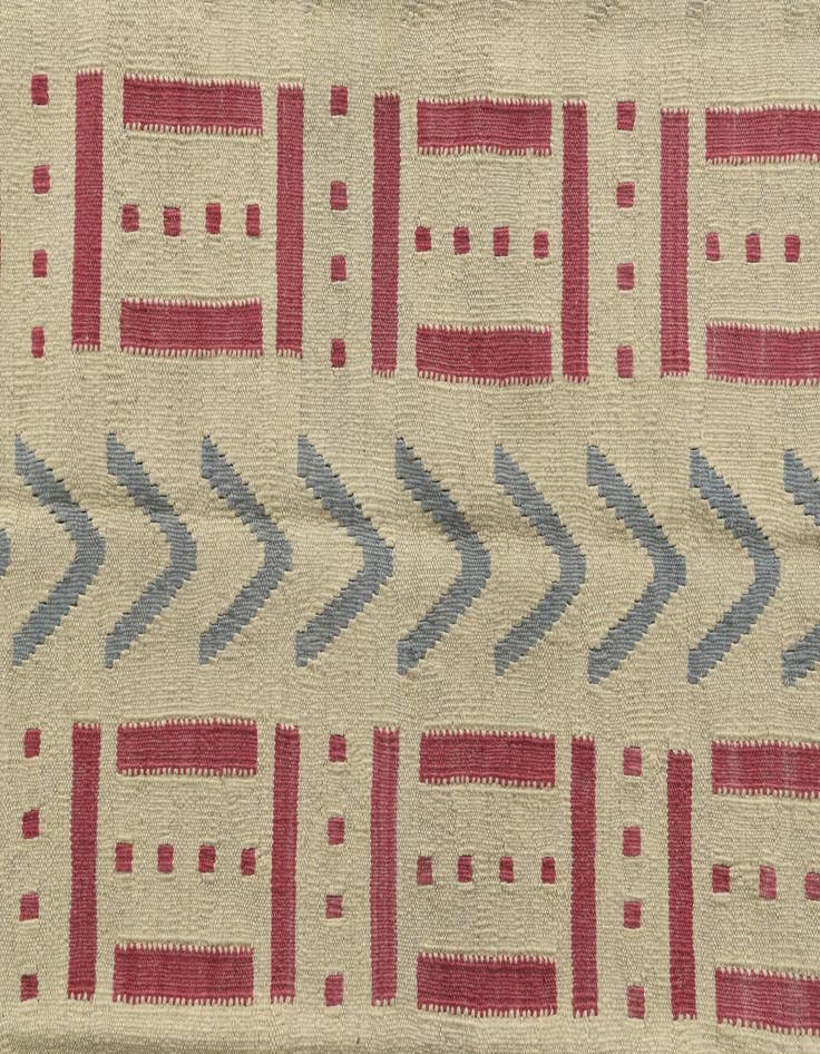 Detail image of 5' 2 x 6' 2  Hand Woven Kilim Modern Wool Rug