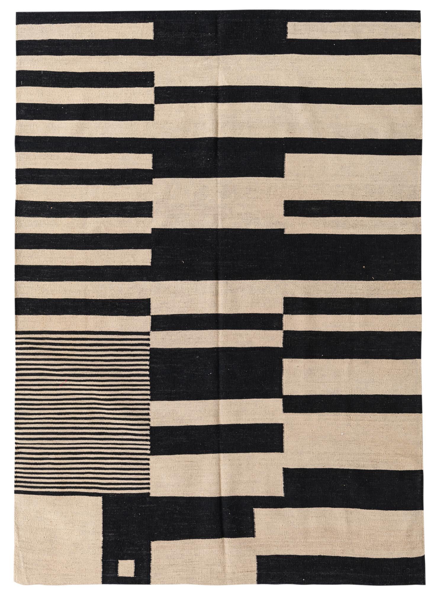 5' x 7' Hand Woven Kilim Modern Wool Rug