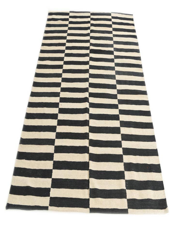 Detail image of 5' x 6' 4  Hand Woven Kilim Modern Wool Rug