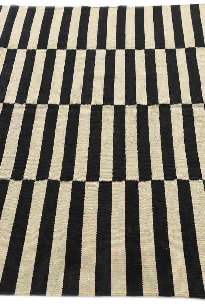 5' 1 x 6' 3 Hand Woven Kilim Modern Wool Rug