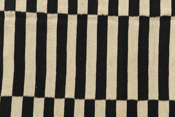 5' 1 x 6' 3 Hand Woven Kilim Modern Wool Rug
