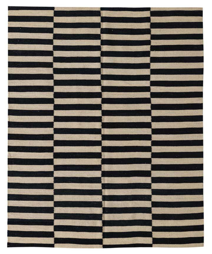 5' 1 x 6' 3 Hand Woven Kilim Modern Wool Rug