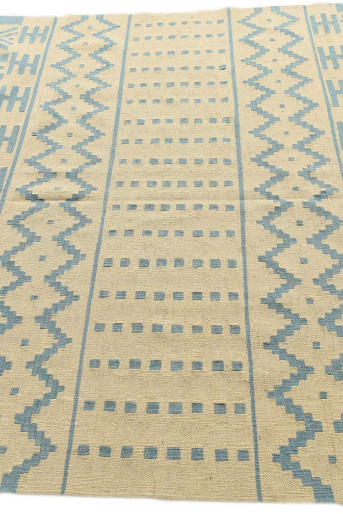 6' 6 x 9' 6 Hand Woven Kilim Modern Wool Rug