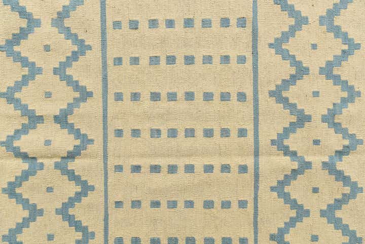 6' 6 x 9' 6 Hand Woven Kilim Modern Wool Rug