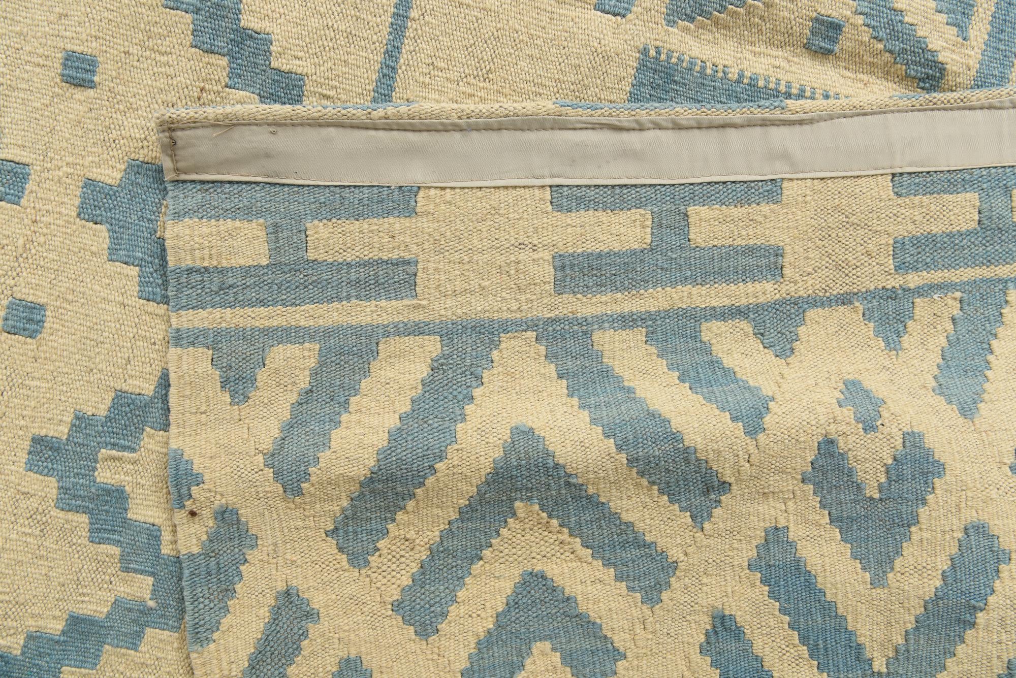 6' 6 x 9' 6 Hand Woven Kilim Modern Wool Rug