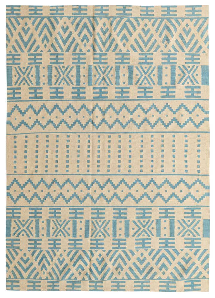 6' 6 x 9' 6 Hand Woven Kilim Modern Wool Rug
