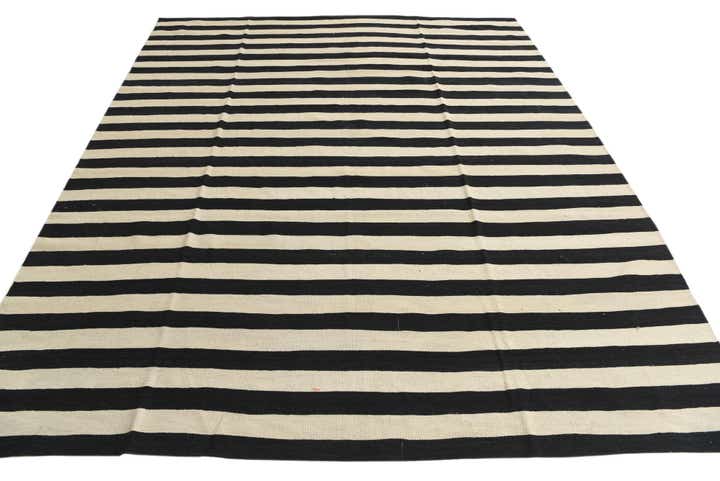 8' 3 x 9' 9 Hand Woven Kilim Modern Wool Rug