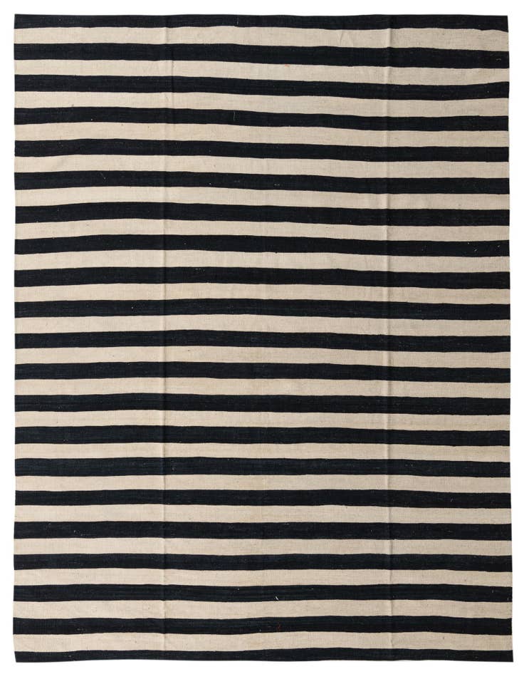Detail image of 8' 3 x 9' 9 Hand Woven Kilim Modern Wool Rug