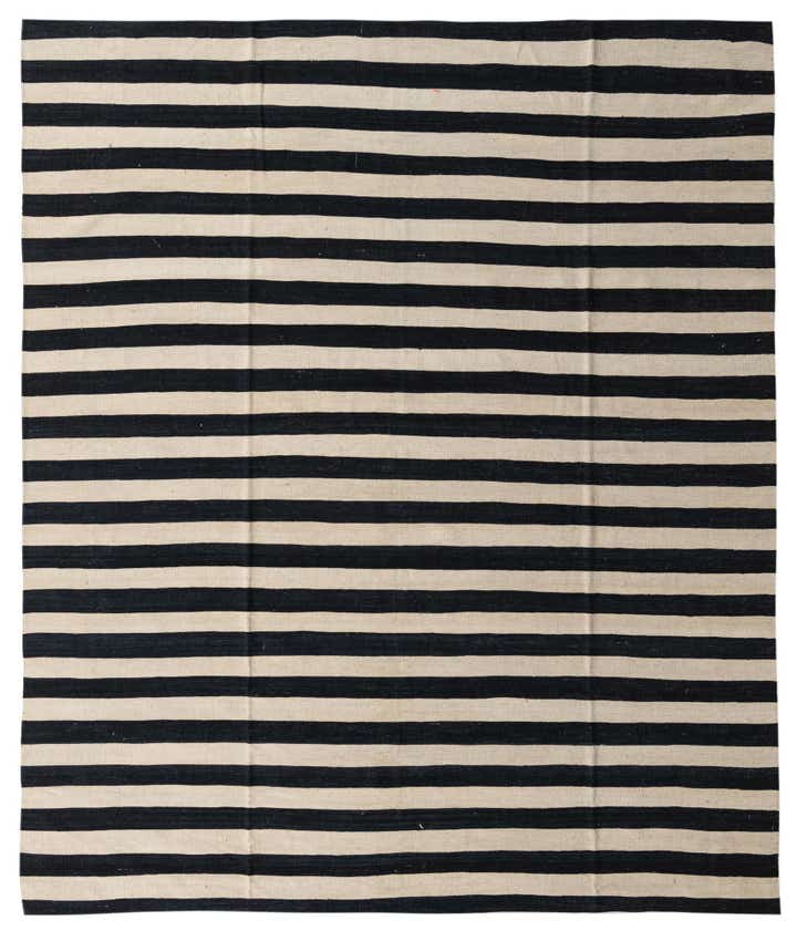 8' 3 x 9' 9 Hand Woven Kilim Modern Wool Rug