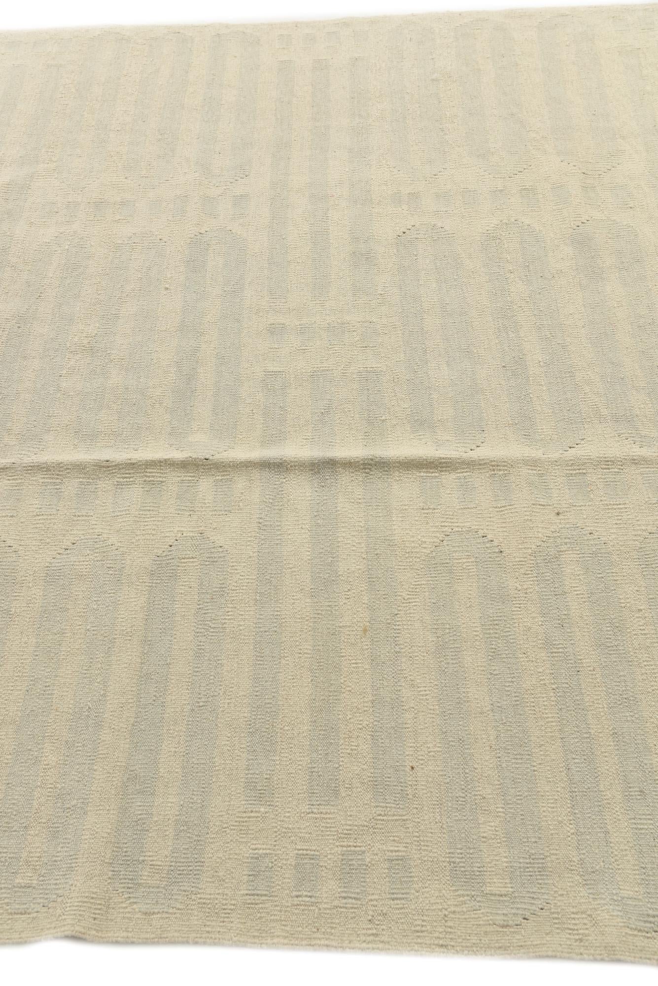 5' 9 x 7' 7 Hand Woven Kilim Modern Wool Rug