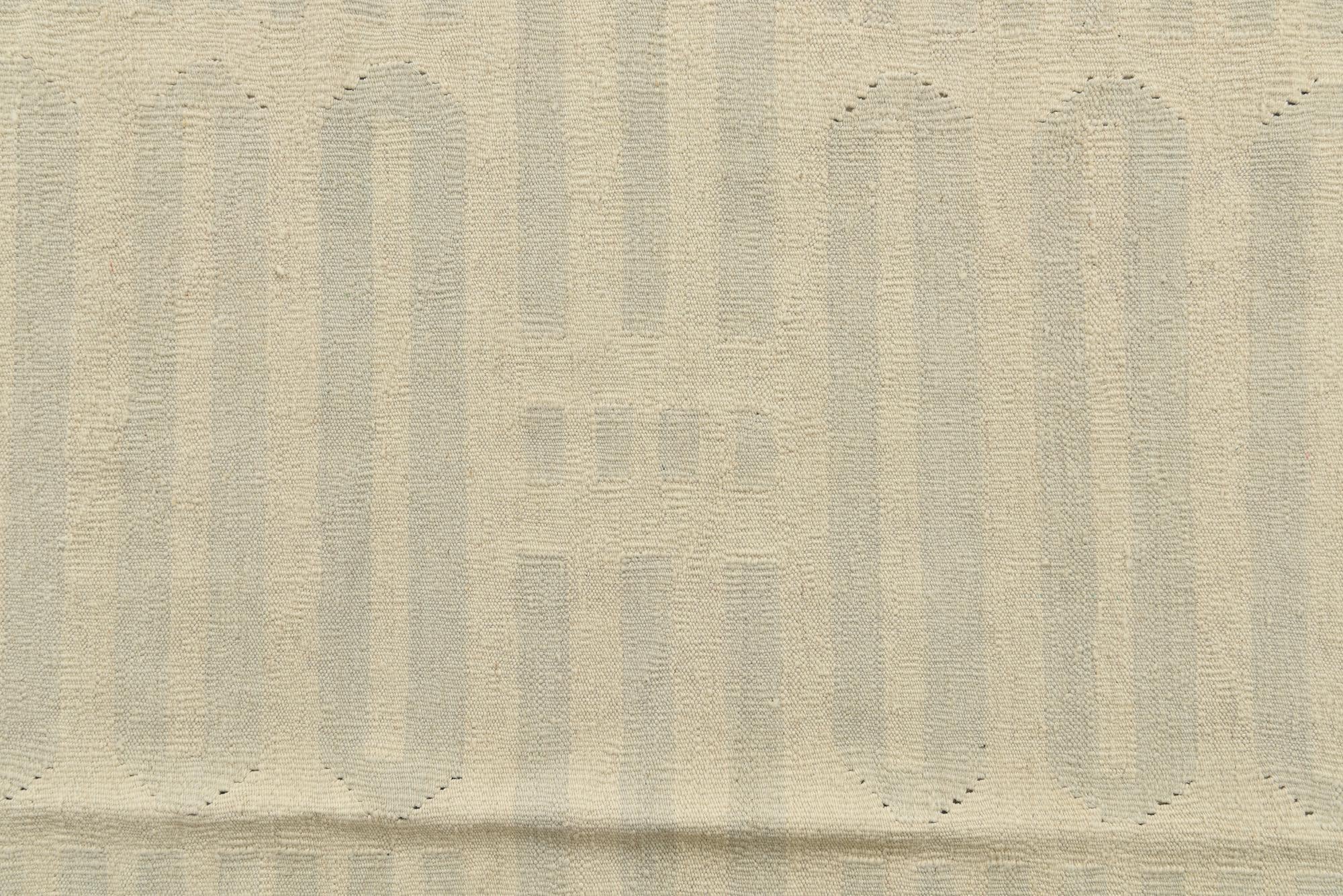 5' 9 x 7' 7 Hand Woven Kilim Modern Wool Rug