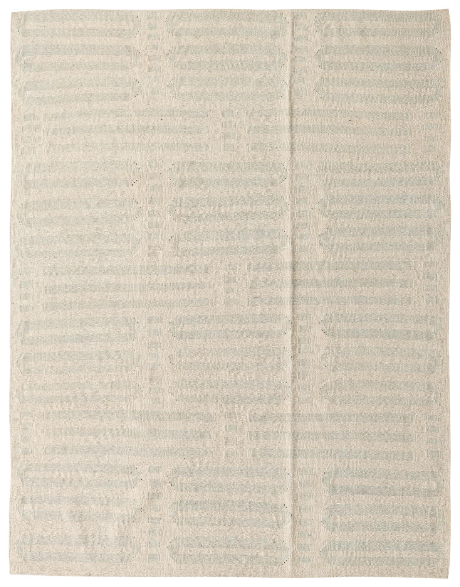 5' 9 x 7' 7 Hand Woven Kilim Modern Wool Rug