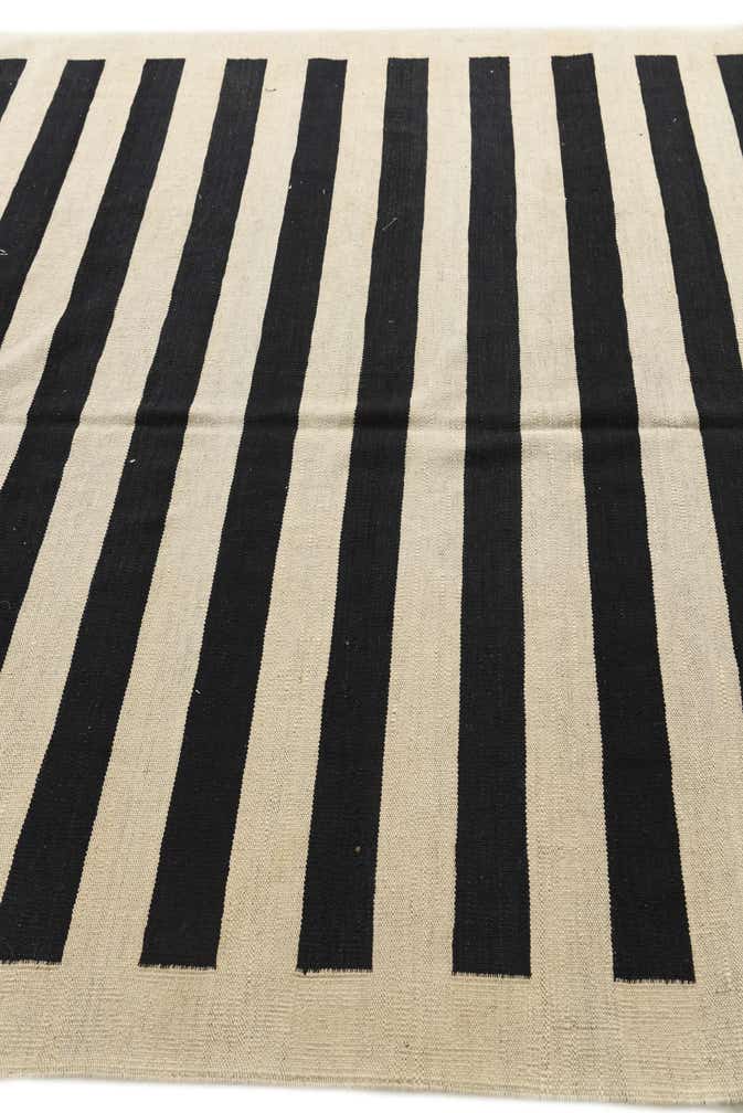 6' 8 x 9' 8 Hand Woven Kilim Modern Wool Rug