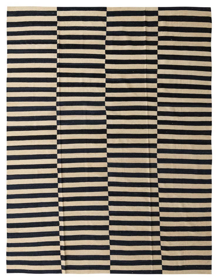 Detail image of 8' 7 x 11' 1 Hand Woven Kilim Modern Wool Rug