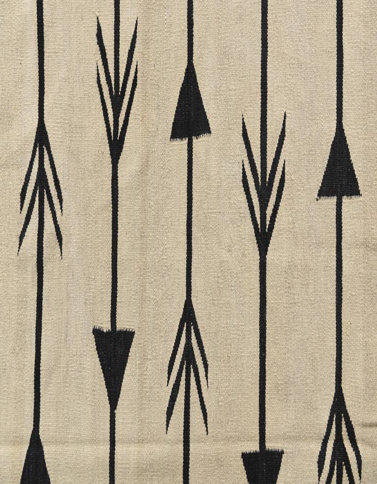 Detail image of 6' x 7' 4  Hand Woven Kilim Modern Wool Rug