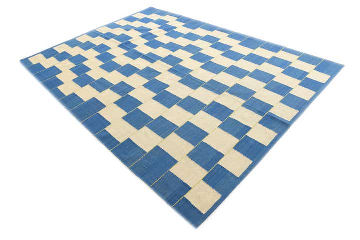 7' 2 x 9' 8 Hand Woven Kilim Modern Wool Rug