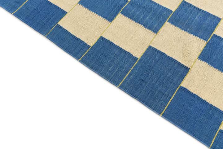 7' 2 x 9' 8 Hand Woven Kilim Modern Wool Rug