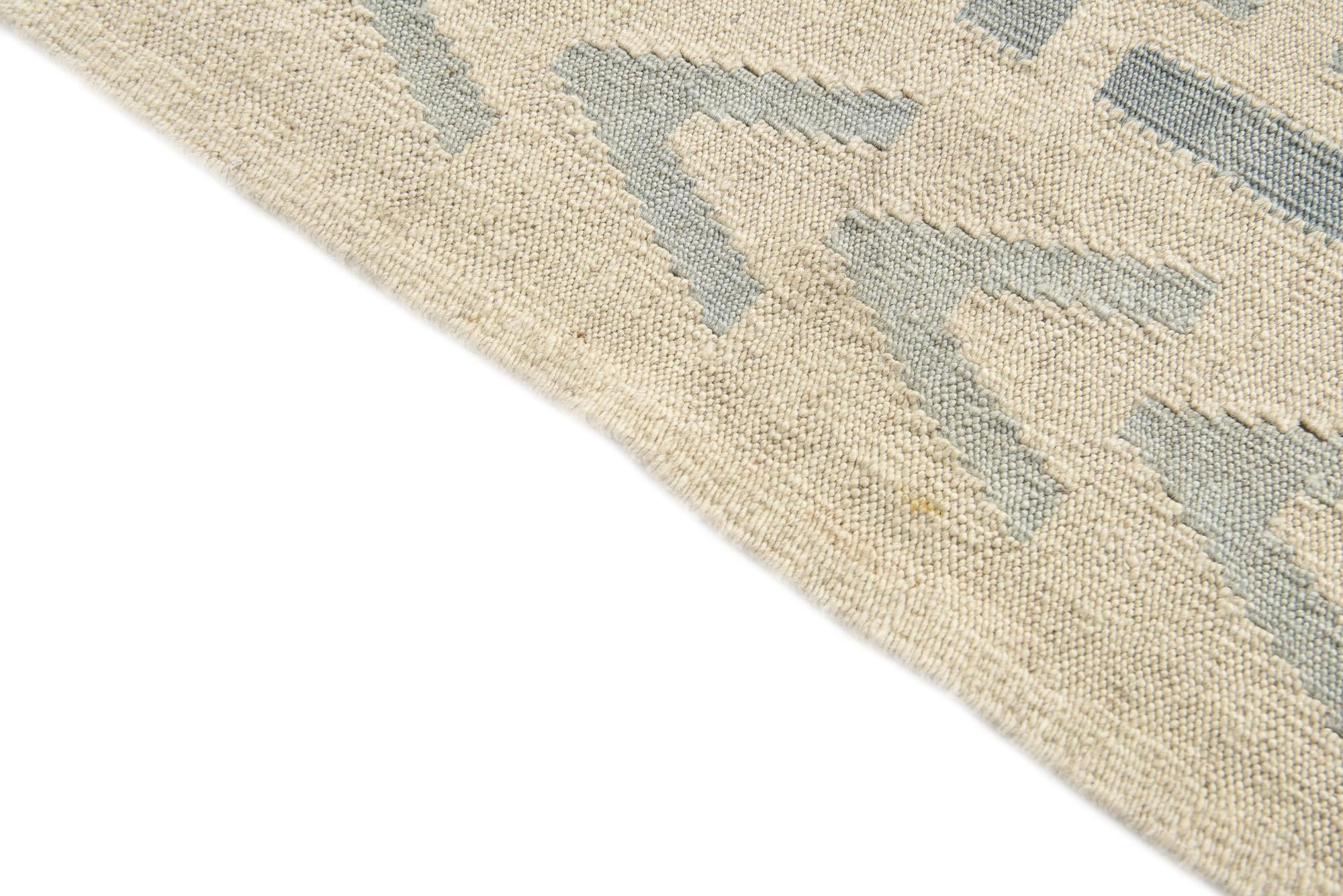 4' 10 x 6' 5 Hand Woven Kilim Modern Wool Rug