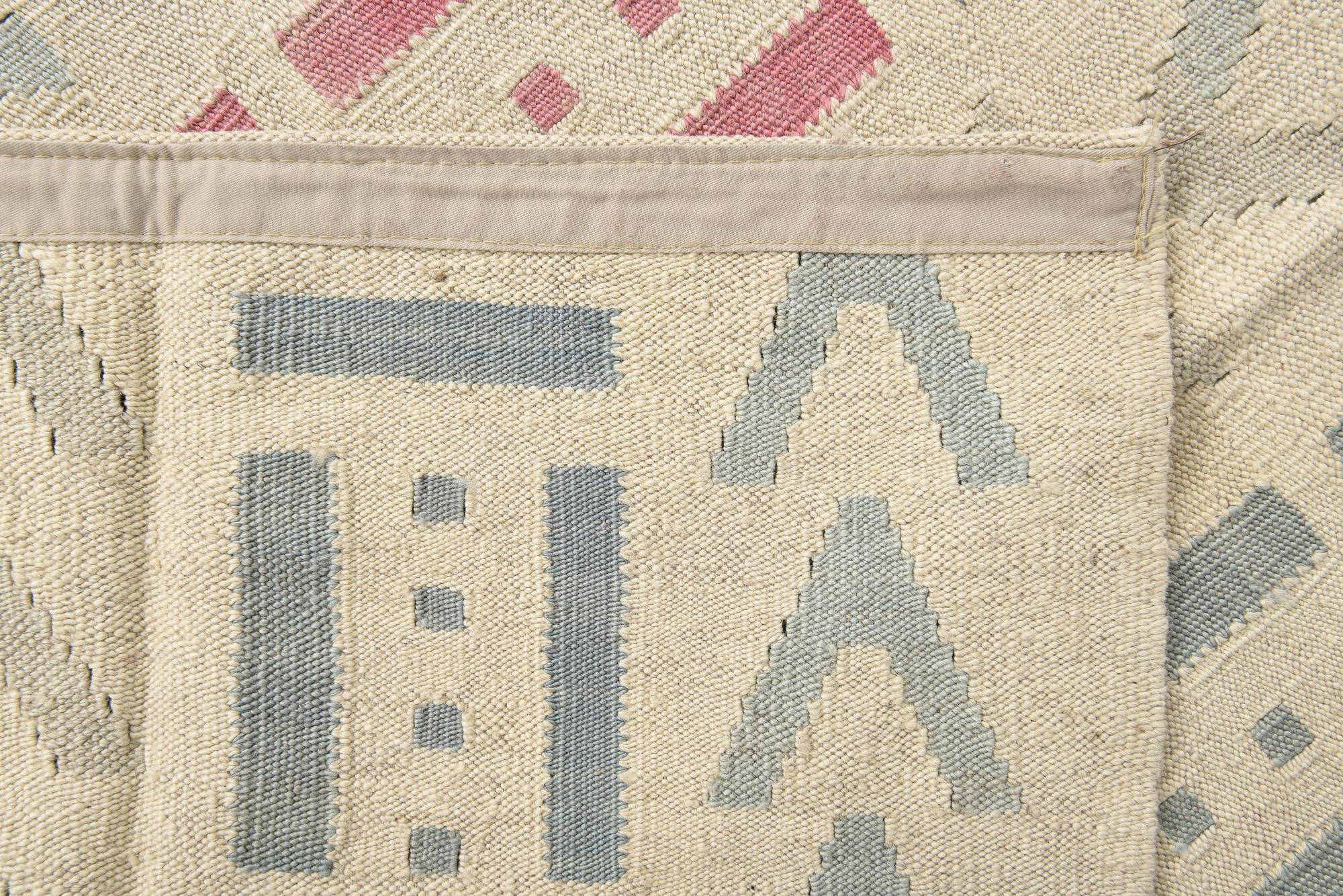 4' 10 x 6' 5 Hand Woven Kilim Modern Wool Rug