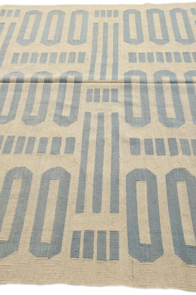 6' 9 x 9' 6 Hand Woven Kilim Modern Wool Rug