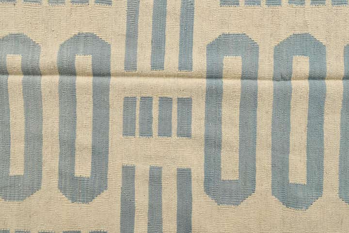 6' 9 x 9' 6 Hand Woven Kilim Modern Wool Rug