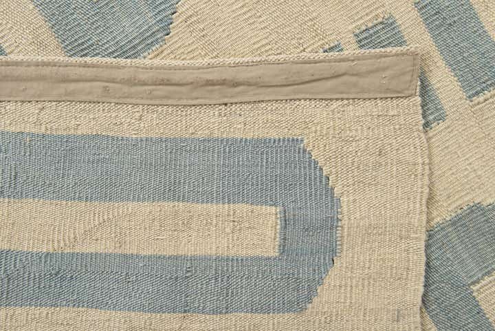 6' 9 x 9' 6 Hand Woven Kilim Modern Wool Rug