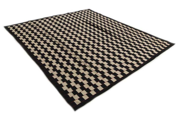 8' 4 x 9' 5 Hand Woven Kilim Modern Wool Rug
