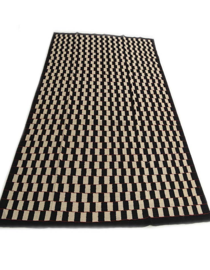 Detail image of 8' 4 x 9' 5 Hand Woven Kilim Modern Wool Rug