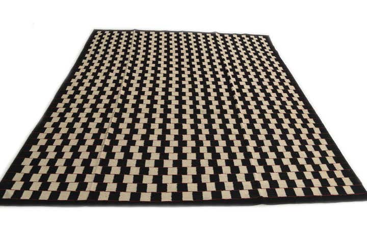 8' 4 x 9' 5 Hand Woven Kilim Modern Wool Rug