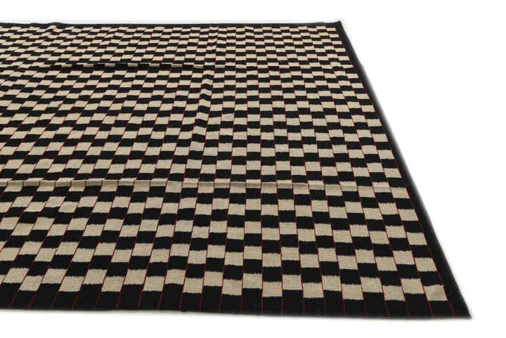 8' 4 x 9' 5 Hand Woven Kilim Modern Wool Rug